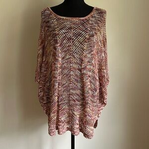 Loose knit sweater: orange